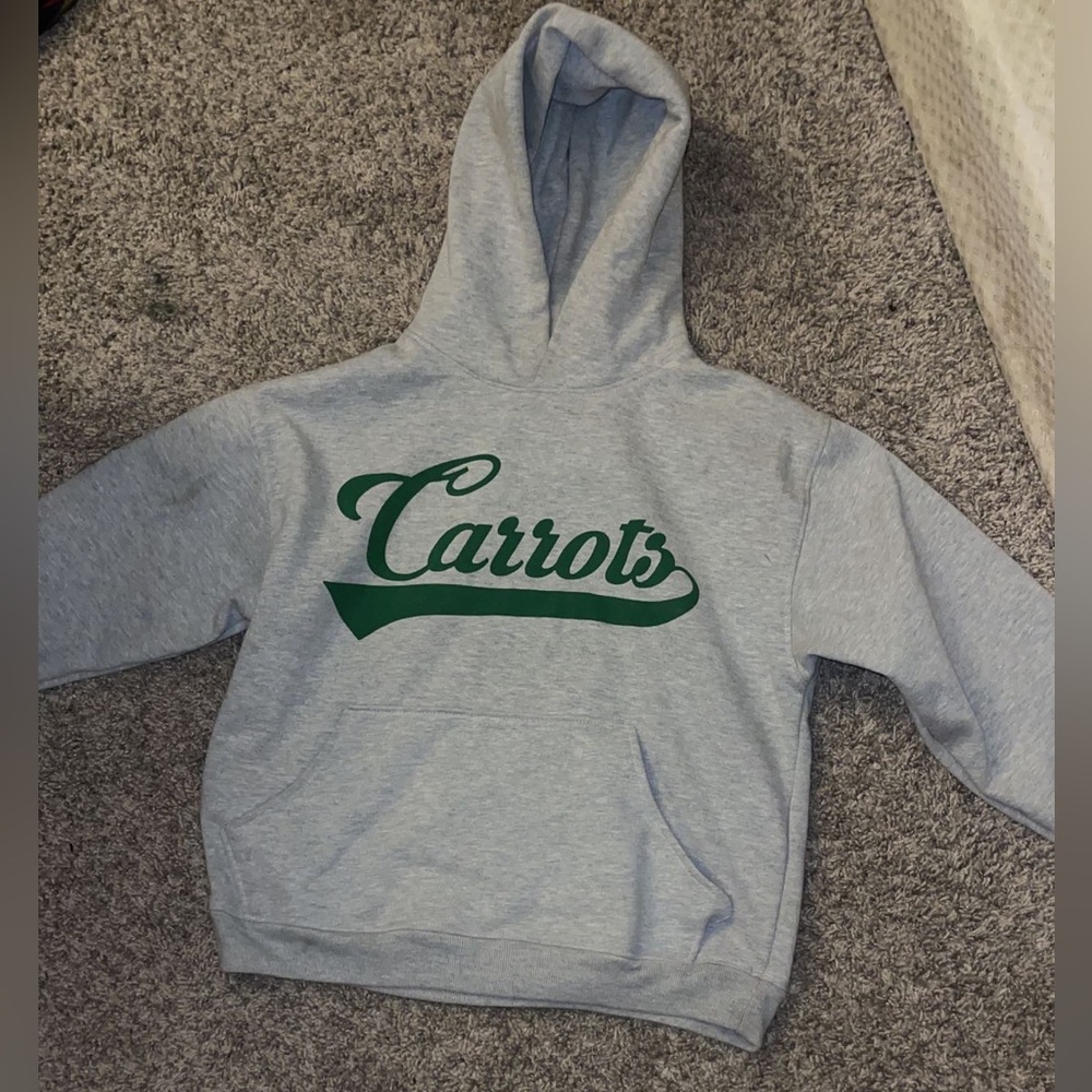 Small grey and green carrots hoodie from Pacsun